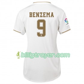 Billige Fotballdrakter Real Madrid Karim Benzema 9 Dame Hjemmedraktsett 2019/20 Kortermet